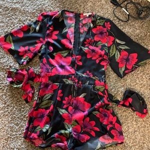 [Charlotte Russe] floral print romper